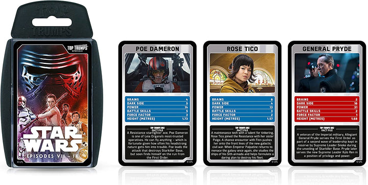 Star Wars Episodes 7-9 Top Trumps Special Card Game English Edition | Join Rey,