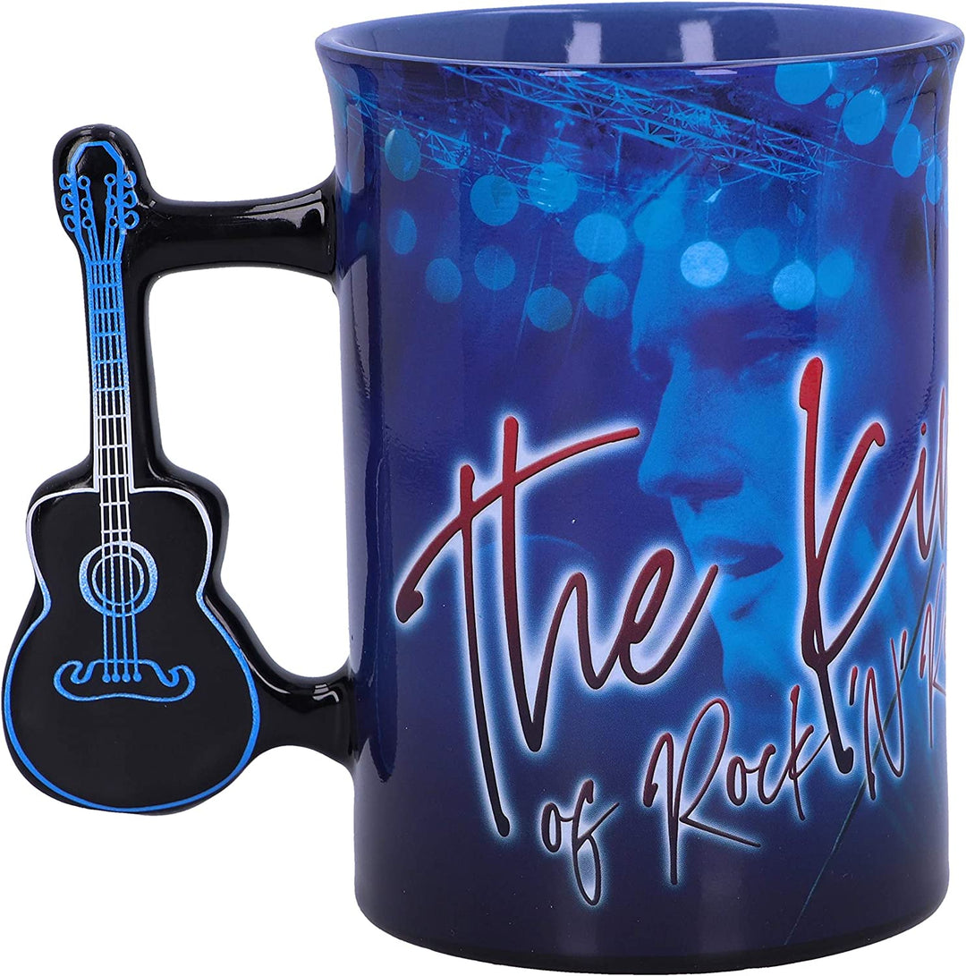 Nemesis Now Elvis The King of Rock and Roll, blaue Tasse, 473 ml, 1 Stück (1 Stück)