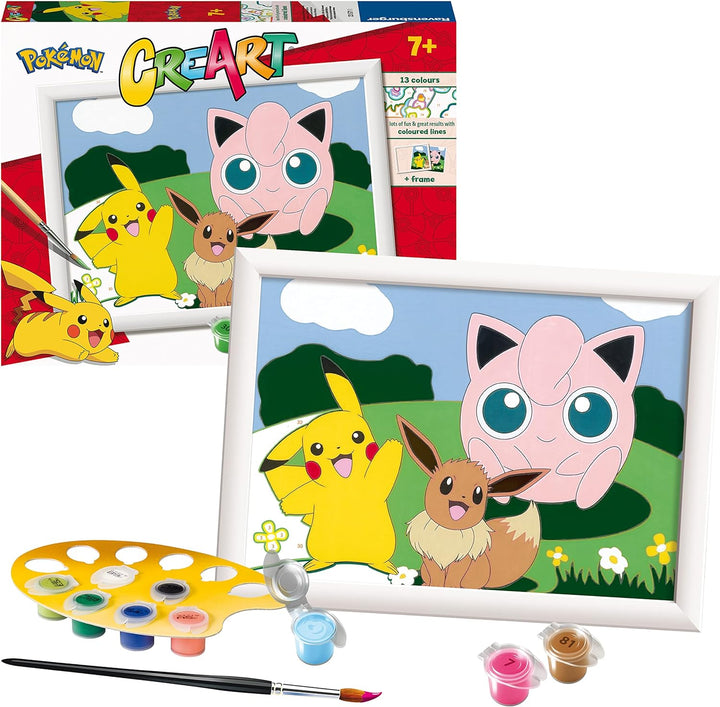 Ravensburger CreArt Pokemon Classics Paint By Numbers Kits for Children & Adults Ages 7 Years Up - Kids Craft Set