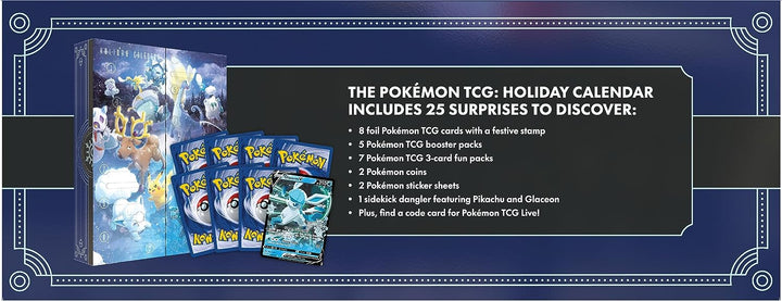 Pokémon TCG: Holiday Calendar (8 Foil Promo Cards, 5 Booster Packs & more)