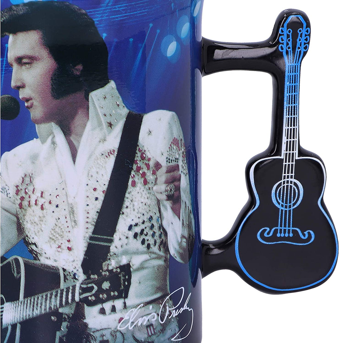 Nemesis Now Elvis The King of Rock and Roll, blaue Tasse, 473 ml, 1 Stück (1 Stück)