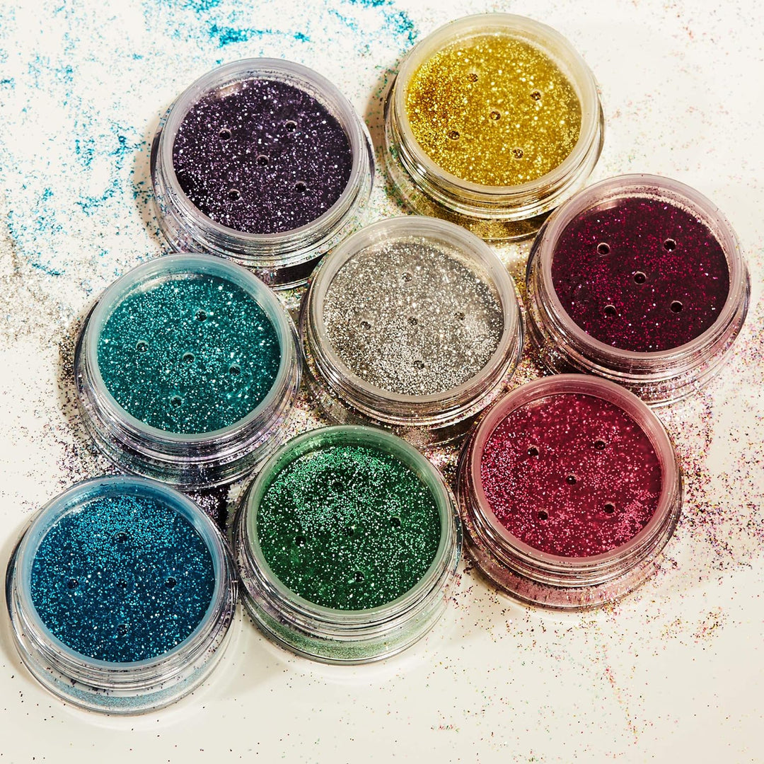 Biodegradable Eco Glitter Shakers by Moon Glitter - Green - Cosmetic Bio Festival Makeup Glitter for Face, Body, Nails, Hair, Lips - 5g