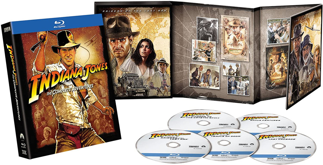 Indiana Jones: The Complete Adventures [1981] [Region Free] - Adventure/Action [Blu-Ray]