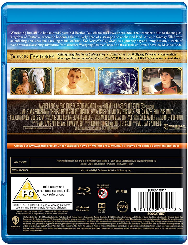 The Neverending Story [1984] [Region Free] [Blu-ray]