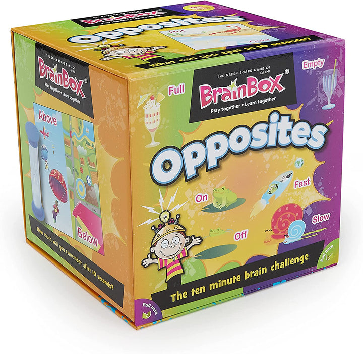 BrainBox | Opposites | Card Game | Ages 8+ | 1+ Players | 10 Minutes Playing Time