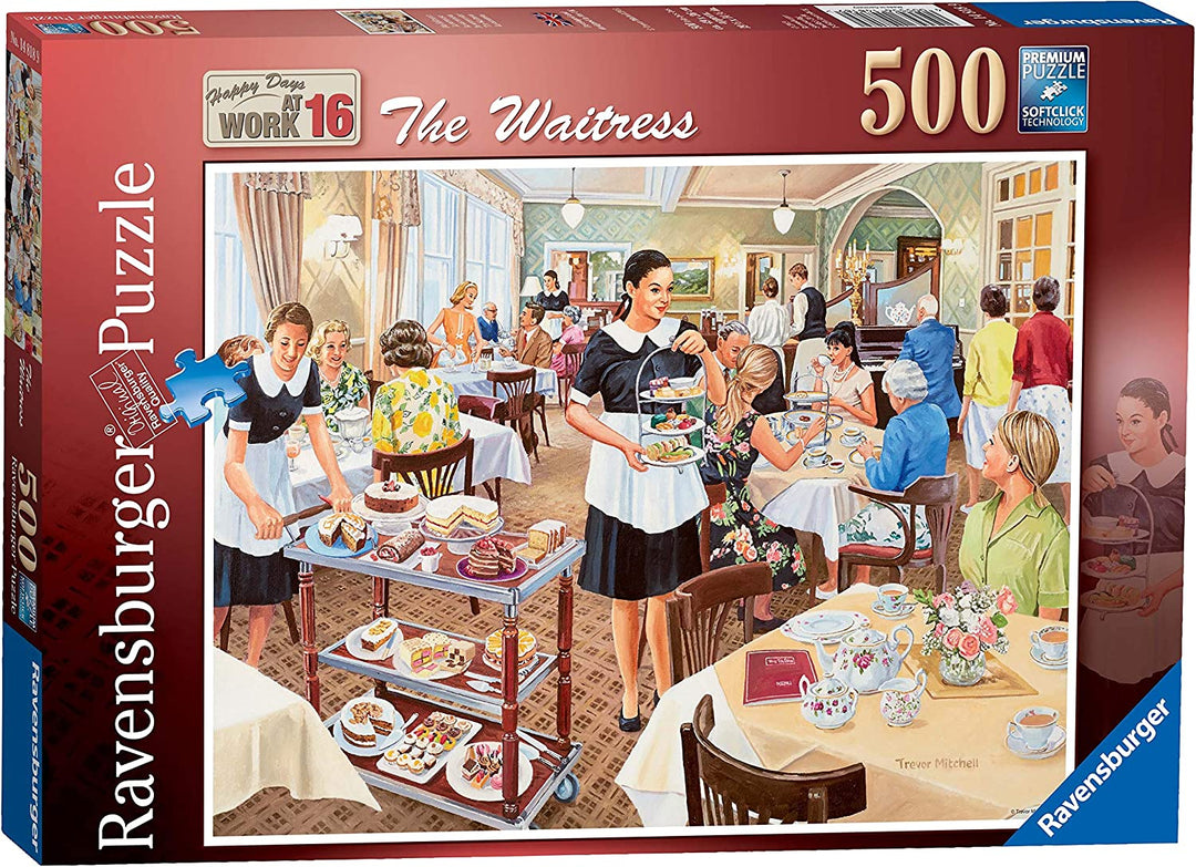 Ravensburger 14818 Happy Days at Work The Waitress, 500pc