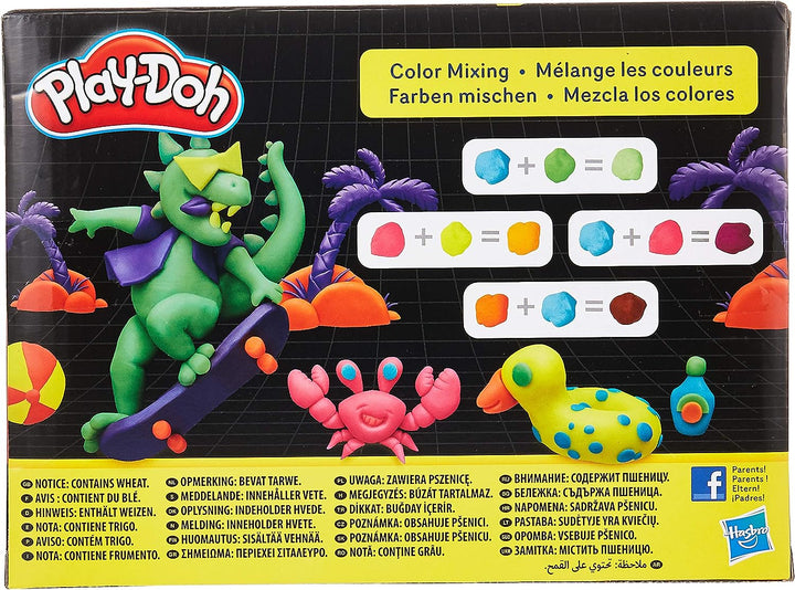 Play-Doh 8er-Pack ungiftige Neon-Modelliermasse mit 8 Farben