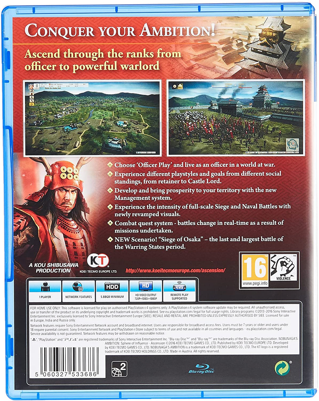 Nobunaga's Ambition: Sphere of Influence - Ascension (PS4)