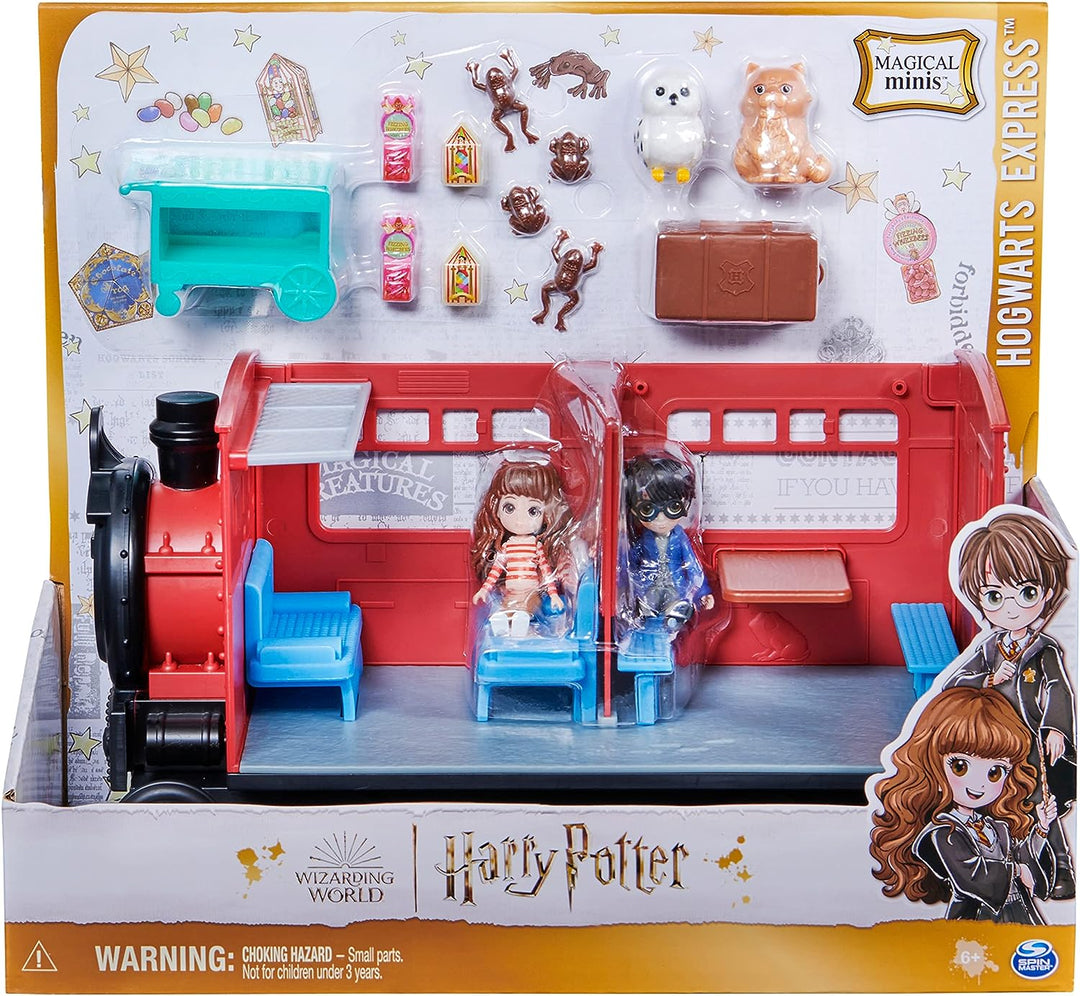 Wizarding World Harry Potter, Magical Minis Hogwarts Express Train Toy Playset with 2 Exclusive Figures