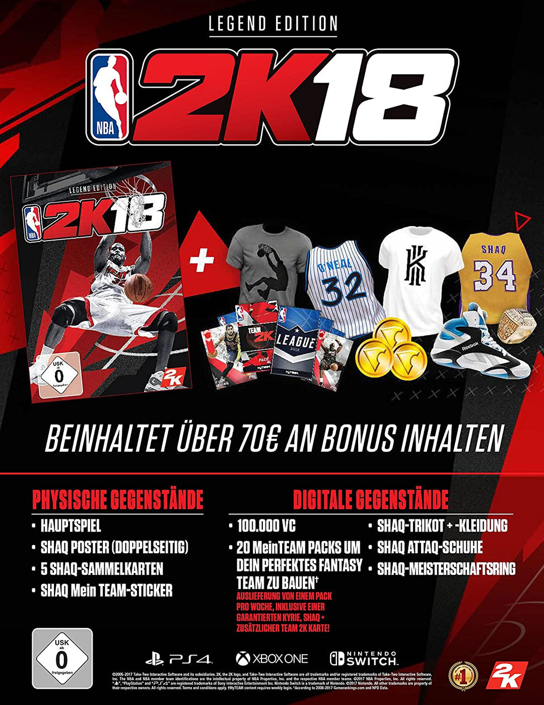 - NBA 2K18: LEGEND EDITION (G