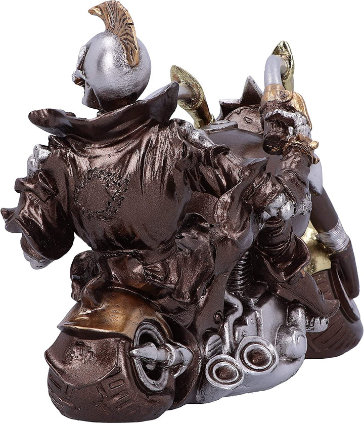 Nemesis Now Wheels of Steel 29cm Steampunk Motorcycle Skeleton Figurine.