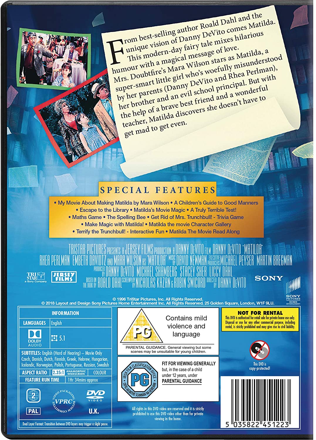 Matilda - Family/Comedy [DVD]