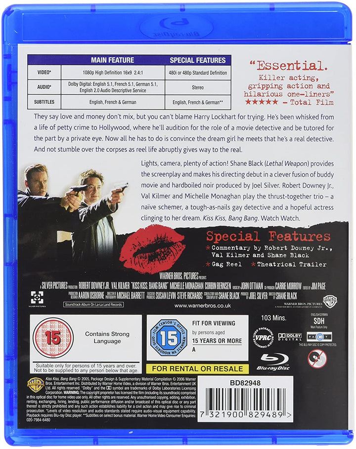 Kiss Kiss Bang Bang [2005] [Region Free] - Mystery/Crime [Blu-ray]