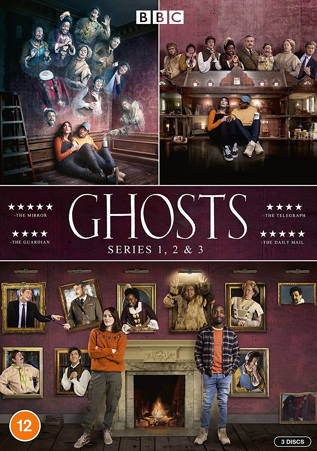 Ghosts - Series 1-3 [2021] - Sitcom [DVD]