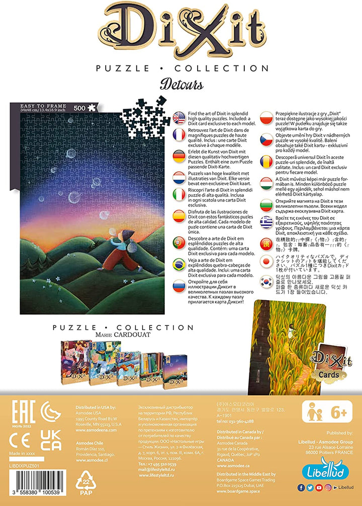 Libellud | Dixit 500p Puzzle - Detours | Puzzle | Ages 6+ | 1+ Players