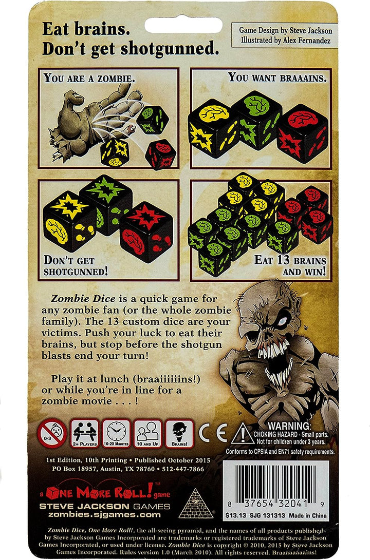 Steve Jackson Games Zombie Dice Push Your Luck Game (SJG31313)