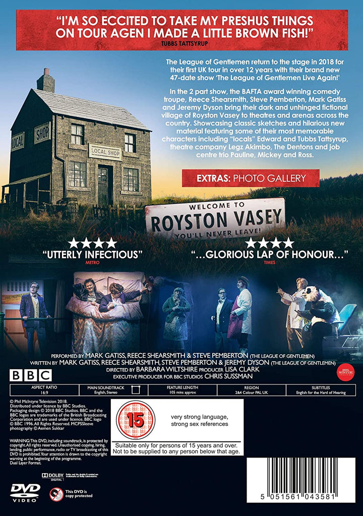 The League of Gentlemen - Live Again! - Sitcom [DVD]