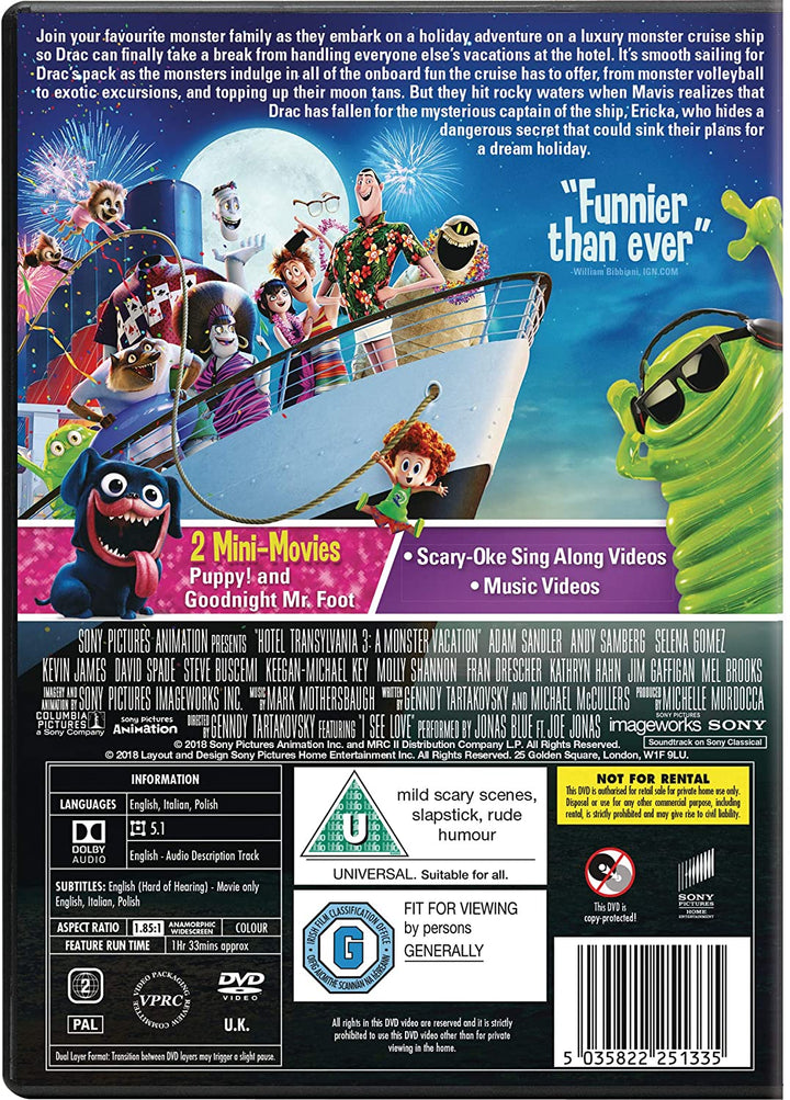 Hotel Transylvania 3 - Family/Comedy [DVD]