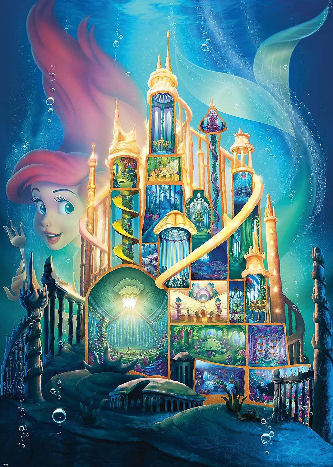 Ravensburger 17337 Disney Castles Ariel 1000 Piece Jigsaw Puzzles for Adults and Kids