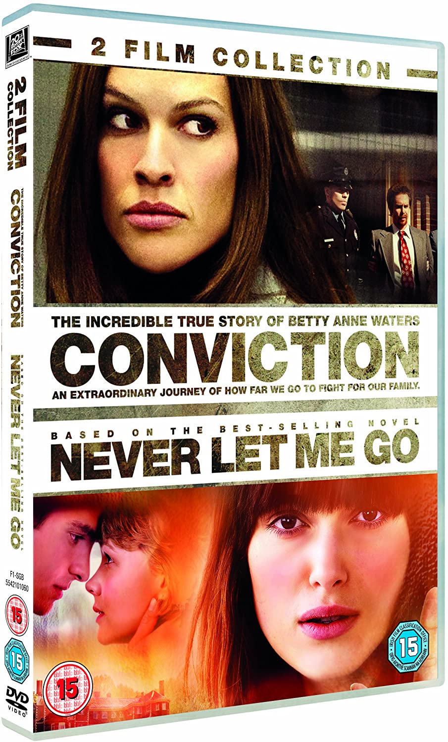 Conviction / Never Let Me Go Double Pack [2010] - Drama/Crime [DVD]