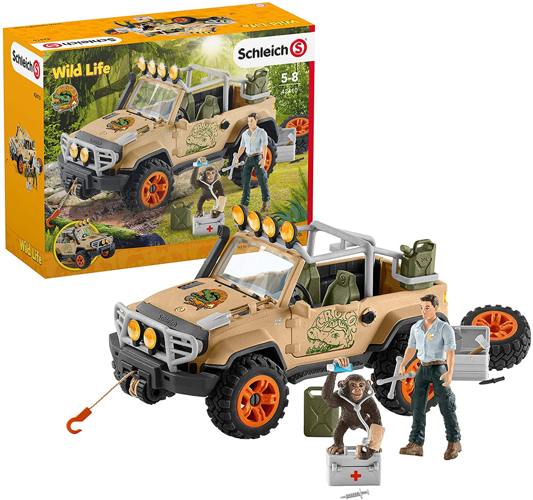 Schleich Wild Life 42410 4x4 voertuig met lier