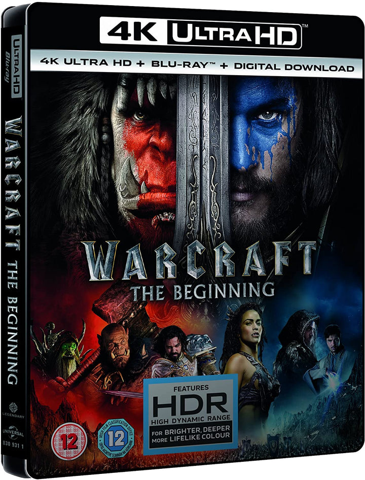 WARCRAFT (4K UHD+BD+UV+BLIZZARD) RT VERS [2017] - Fantasy/Action [Blu-ray]