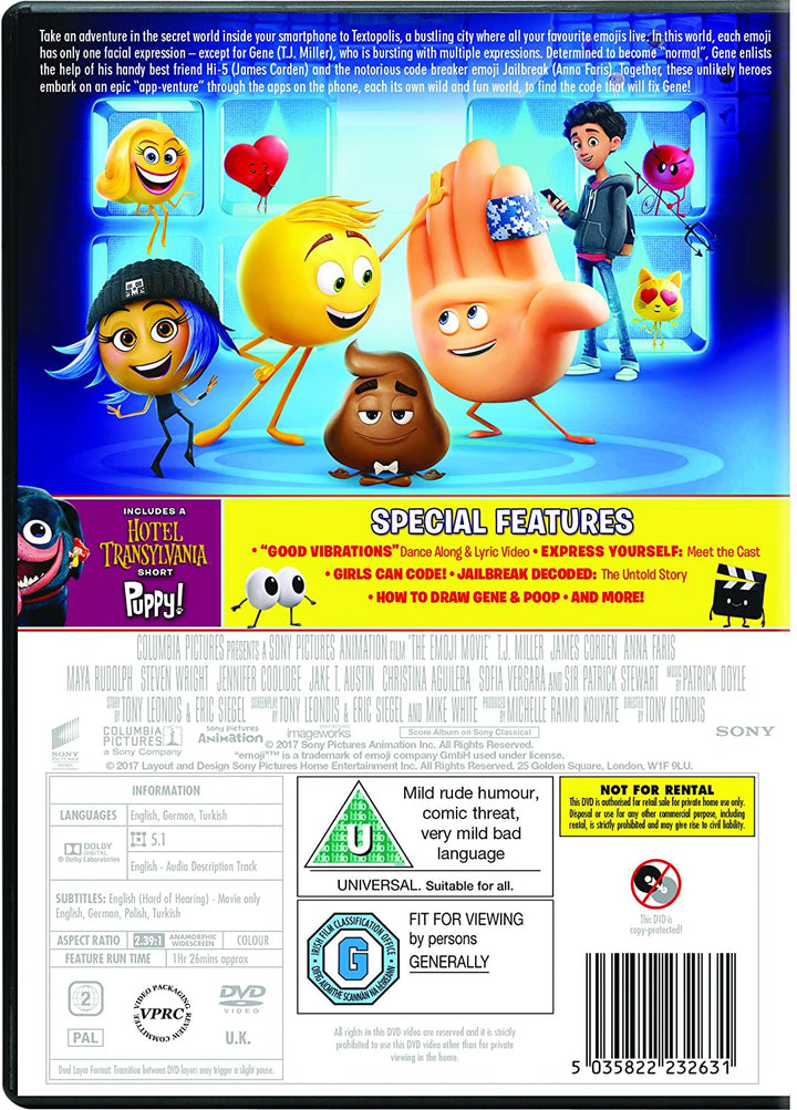 The Emoji Movie [DVD] [2017]