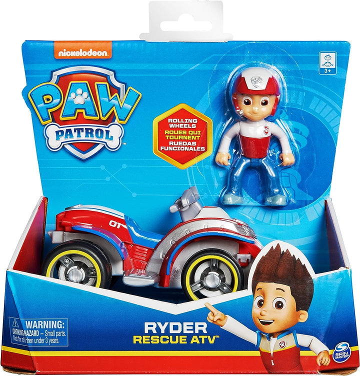 PAW Patrol Ryder’s Rescue ATV Vehicle with Collectible Figure, for Kids