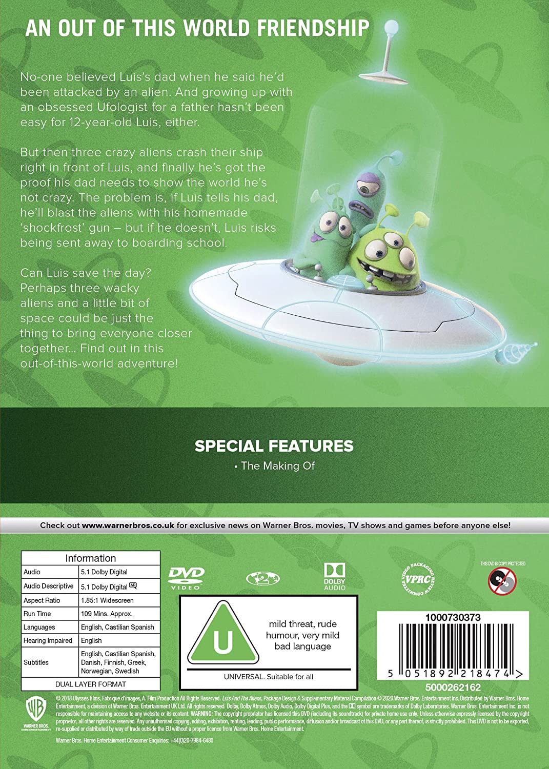 Luis And The Aliens - Animation [DVD]