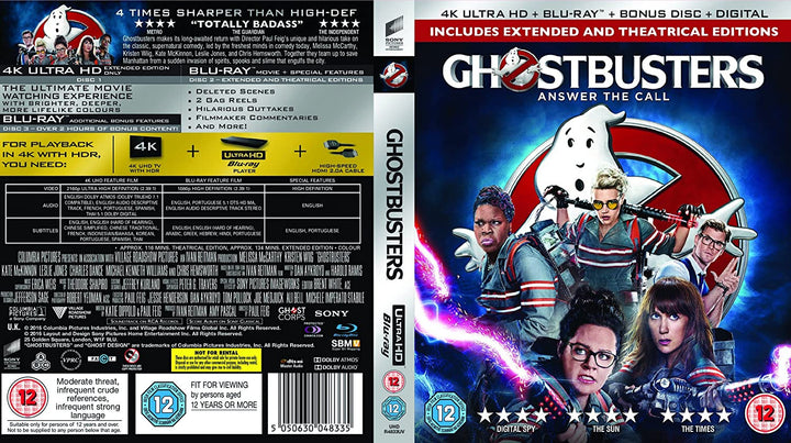 Ghostbusters 4K Ultra HD & [2016] [Region Free]