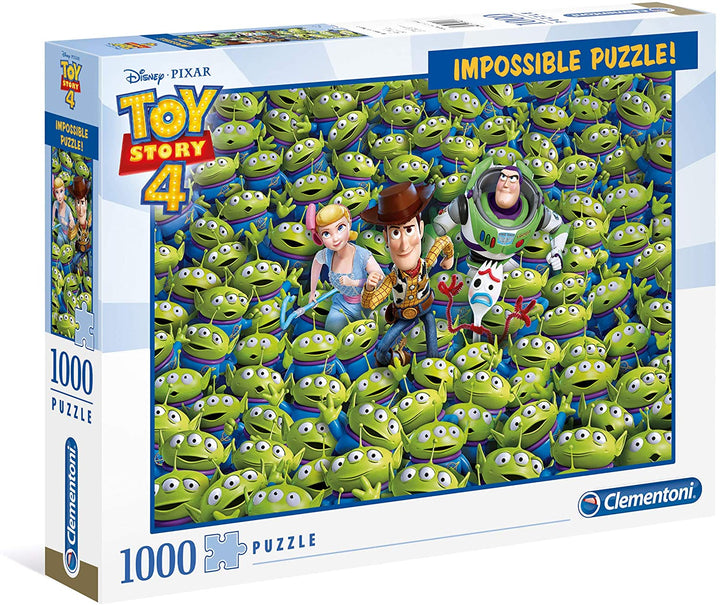 Clementoni 39499 Onmogelijke puzzel Disney Toy Story 4 puzzel van 1000 stukjes voor volwassenen