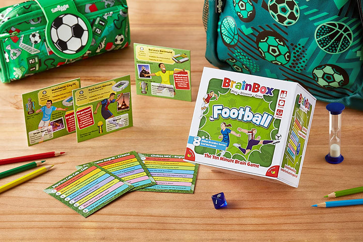 BrainBox Football Card Game | Memory & Observation | Ages 8+ (GREG124409)