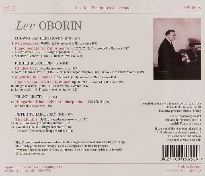 Oborin - The Igumnov School: Oborin [Audio CD]