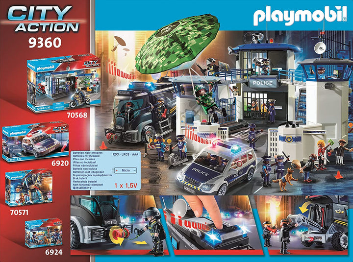 Playmobil City Action 9360 Swat Truck mit Licht- und Soundeffekten für Kinder