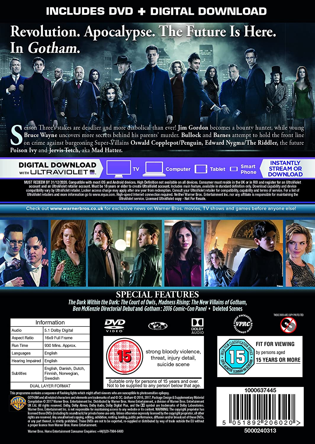 Gotham: Season 3 [2016] [2017] - Action [DVD]