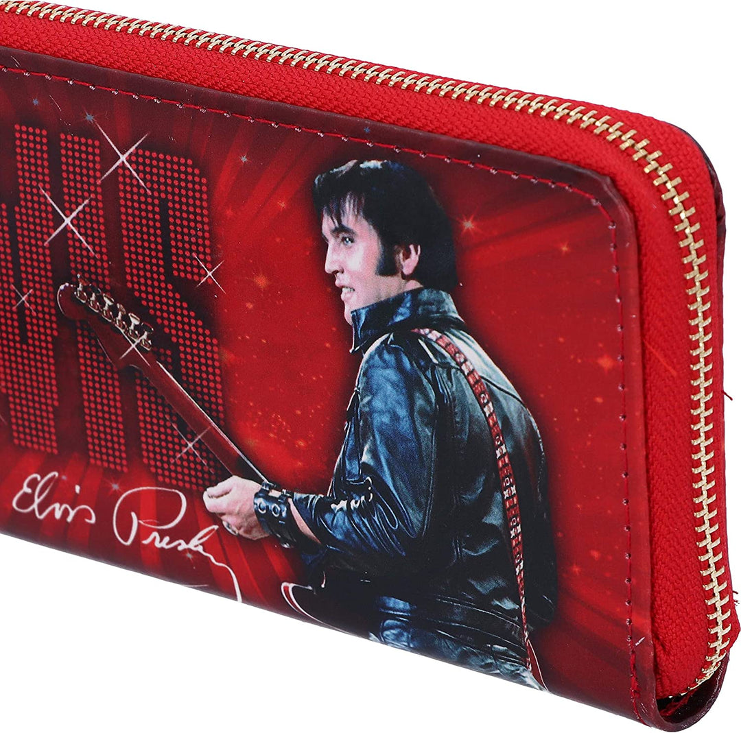 Nemesis Now Elvis 68 Performance Red Womens Purse, Polyurethane, 19cm