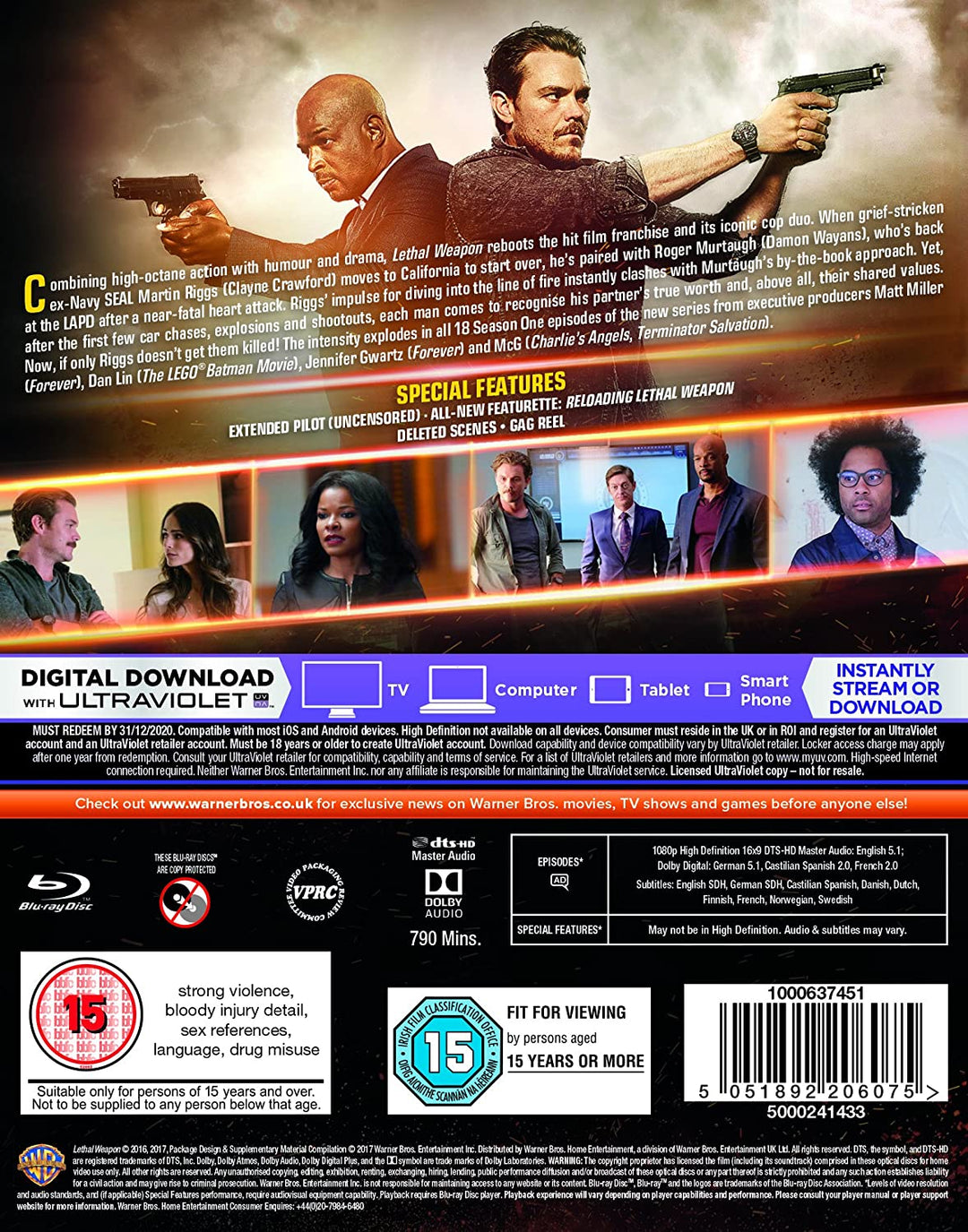 Lethal Weapon: Season 1 [2016] [2017] - Action fiction [Blu-ray]