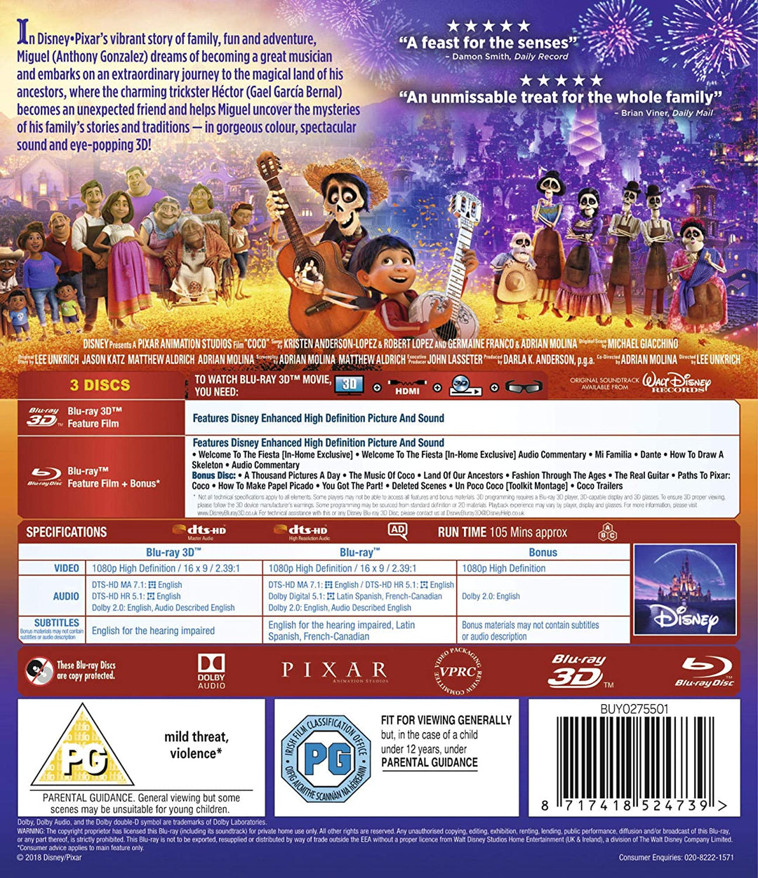 Coco - Family/Adventure [Blu-ray]