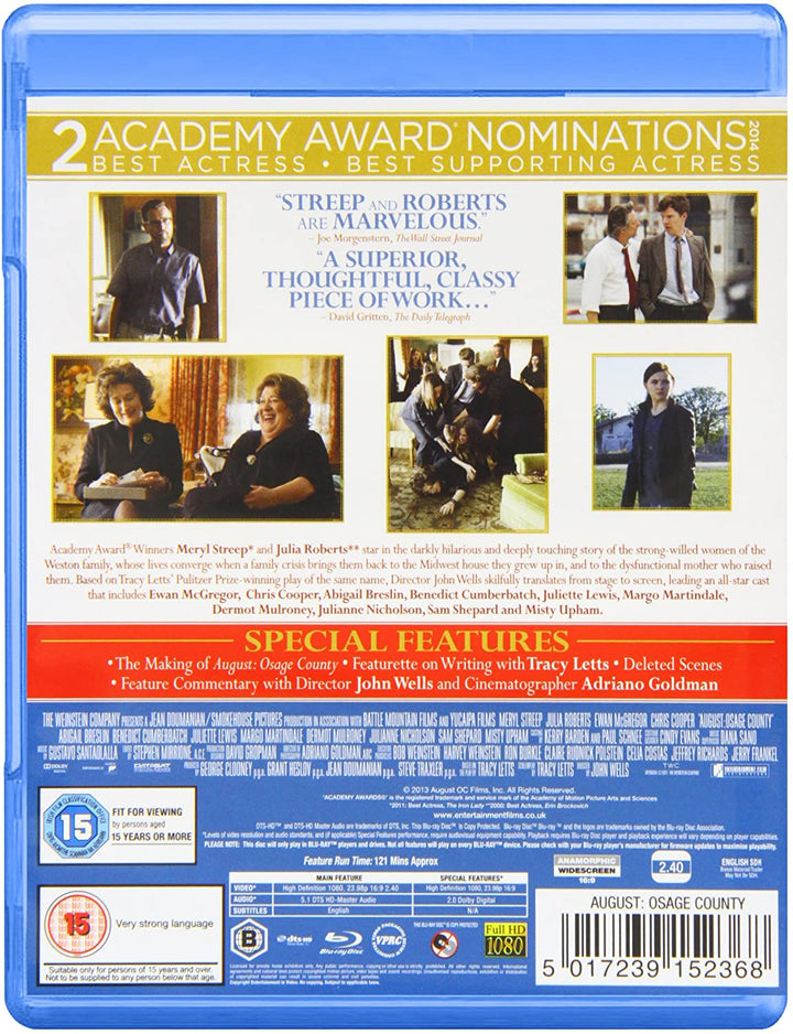 August: Osage County [Blu-ray] [2017]