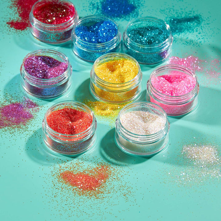 Iridescent Glitter Shakers by Moon Glitter - Blue - Cosmetic Festival Makeup Glitter for Face, Body, Nails, Hair, Lips - 5g