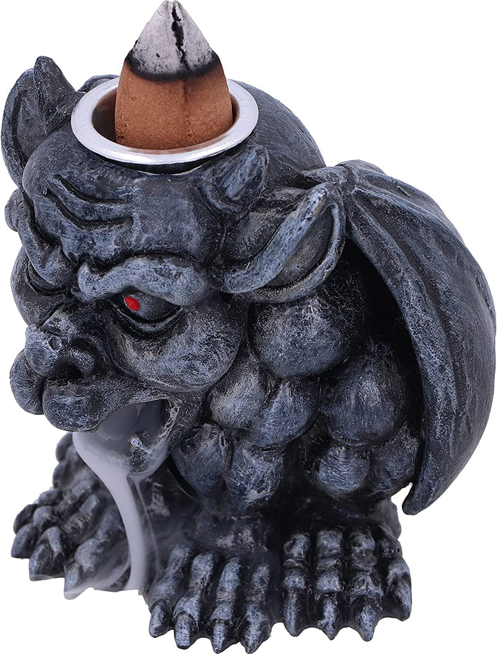 Nemesis Now Scent Guardian Backflow Incense Burner 7.4cm, Grey