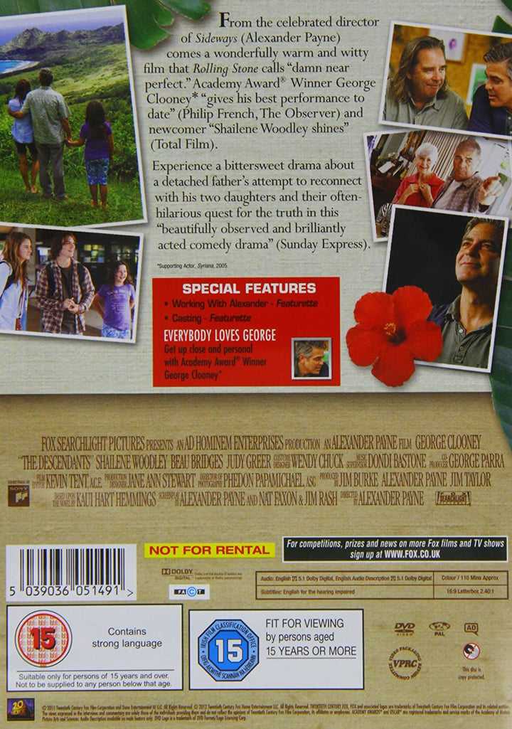 The Descendants - Drama/Comedy [DVD]