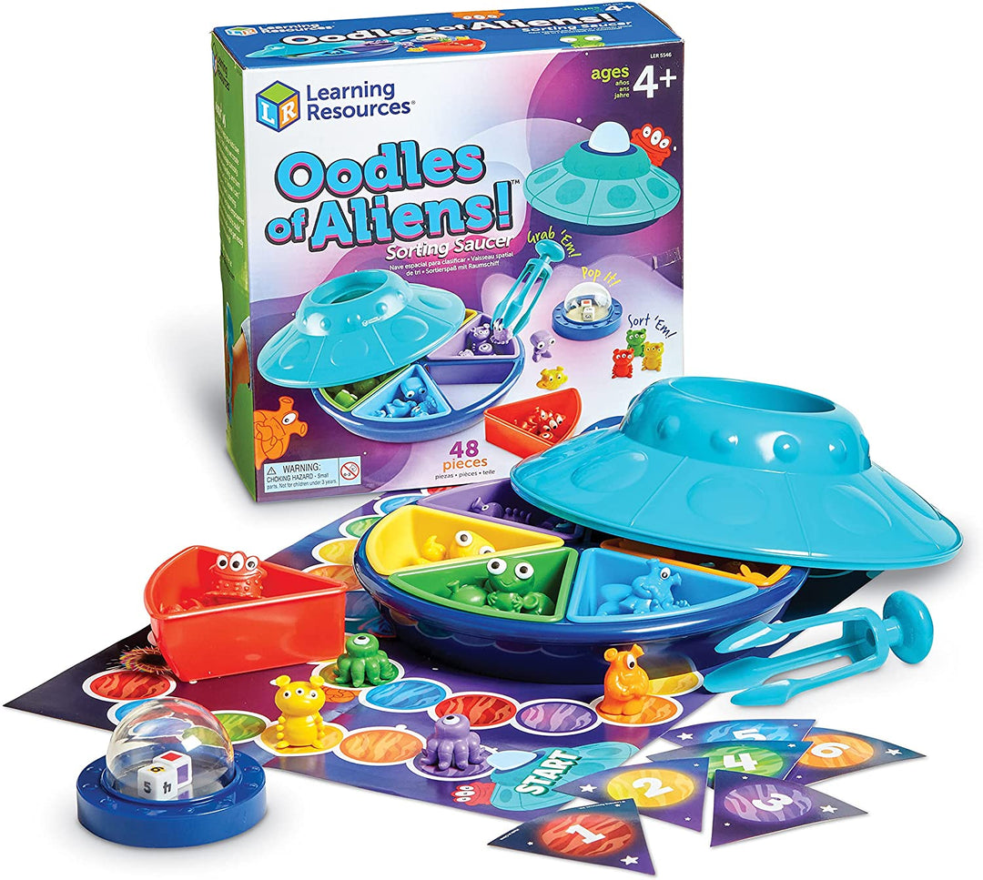 Learning Resources LER5546 OODLES of Aliens Sorting Saucer