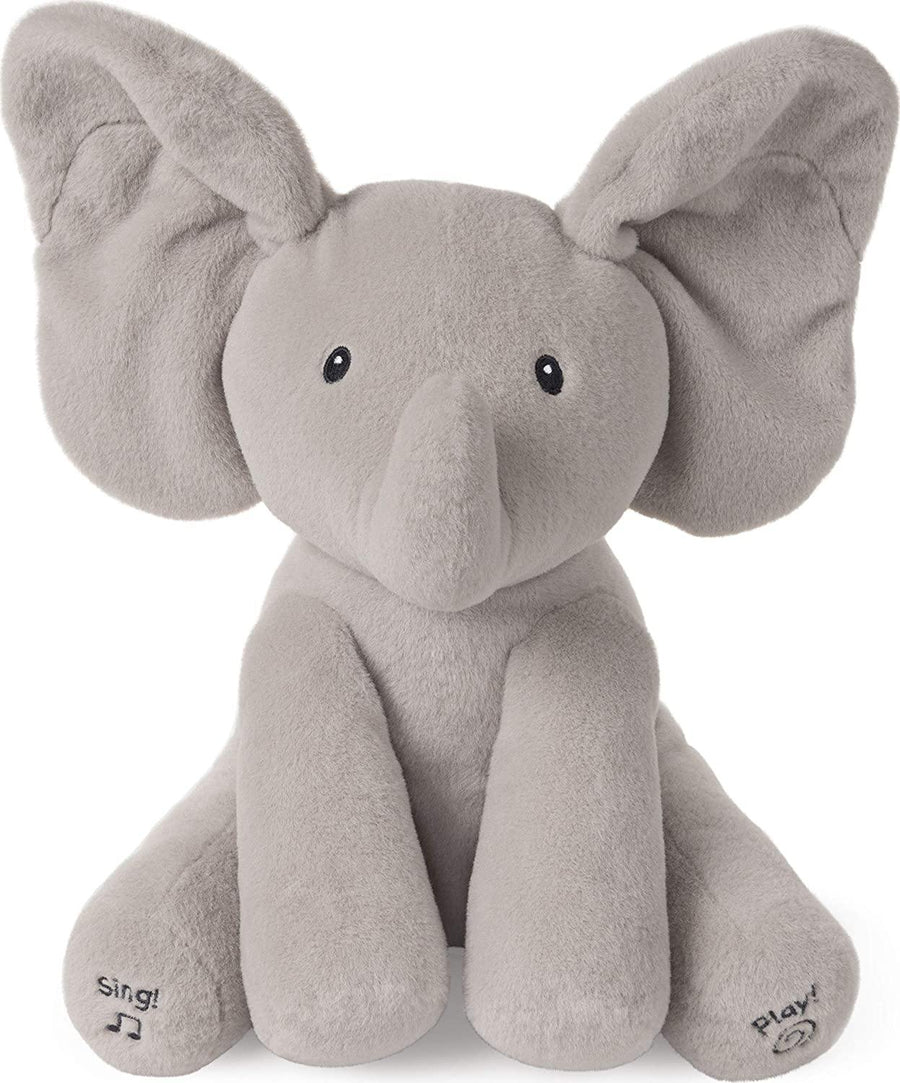 Gund Animated Flappy the Elephant Stuffed Animal Plush, Grey - Yachew