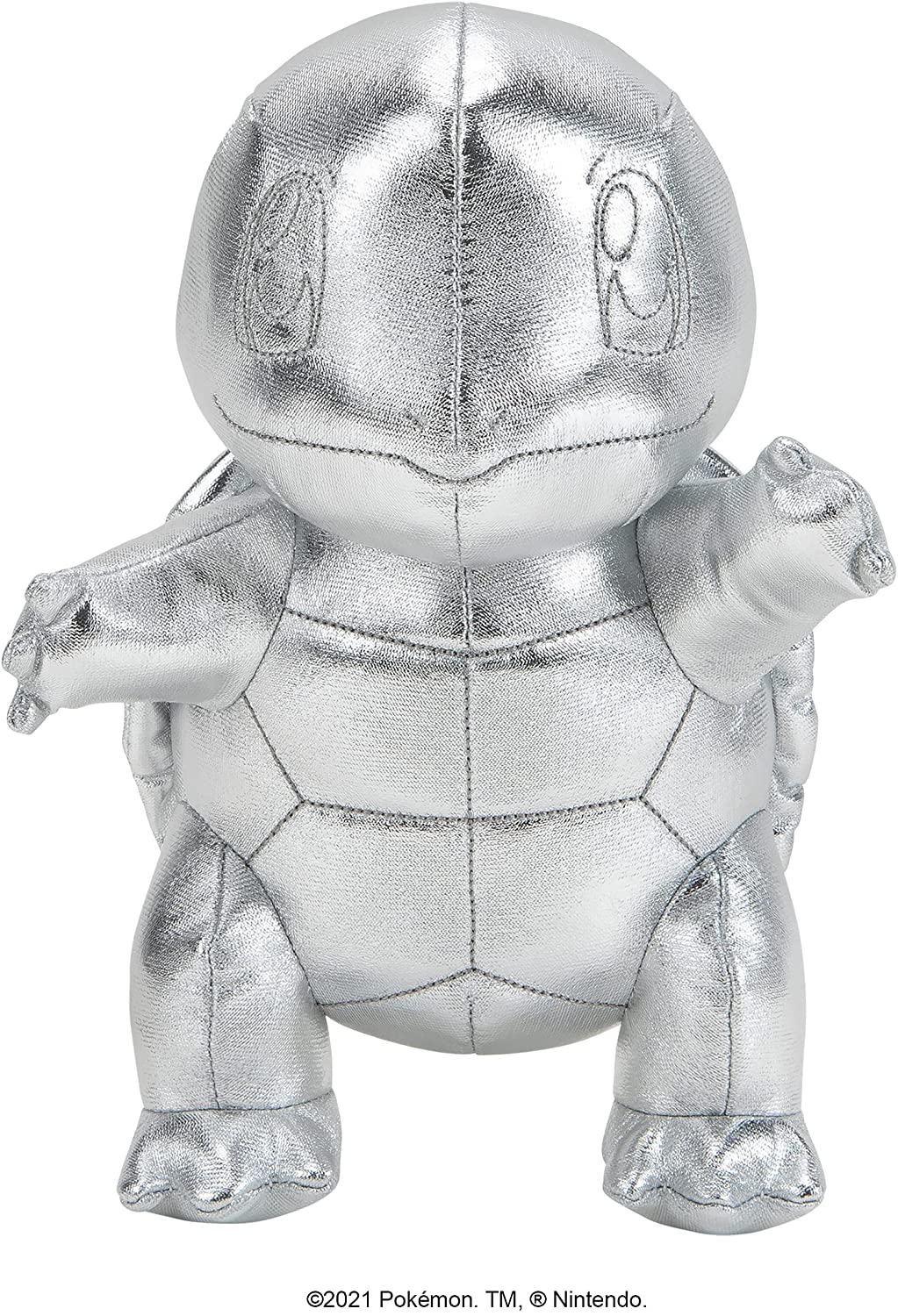 Pokemon PoKEMoN 674 PKW0236 EA 25th Celebration 8" Silver Squirtle Plush, Sliver