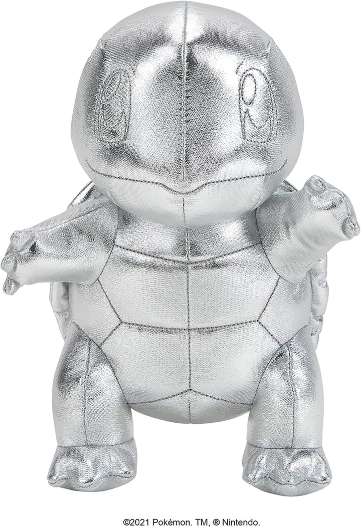 Pokemon PoKEMoN 674 PKW0236 EA 25th Celebration 8" Silver Squirtle Plush, Sliver