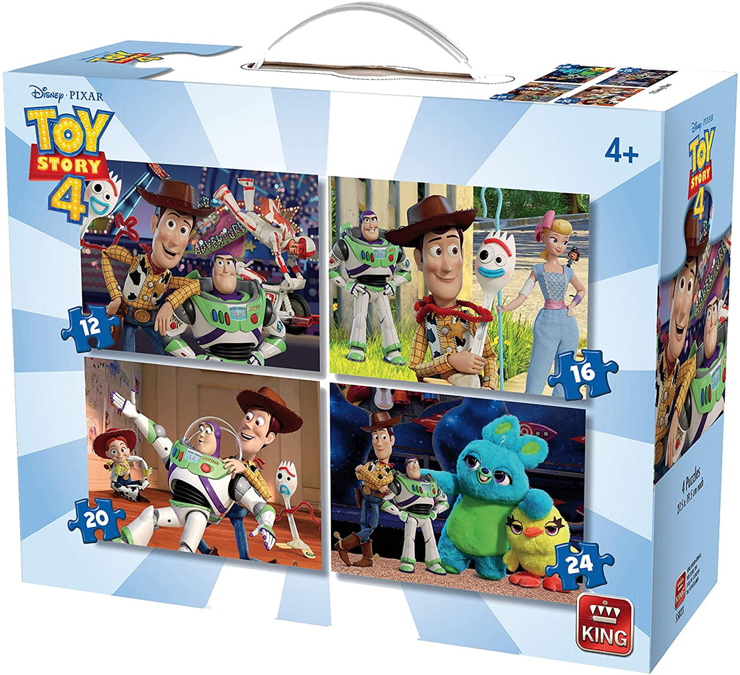 4 in 1 Disney Toy Story 4 Legpuzzel - In Koffer