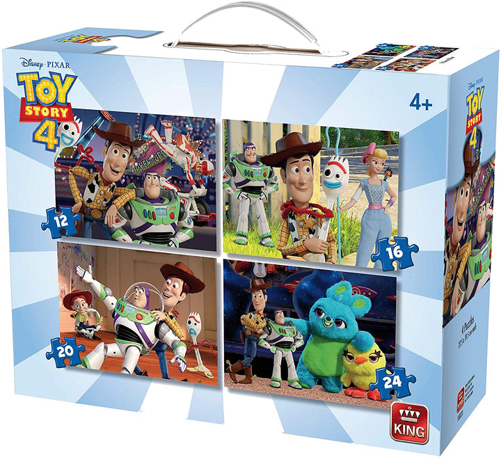 4 in 1 Disney Toy Story 4 Legpuzzel - In Koffer