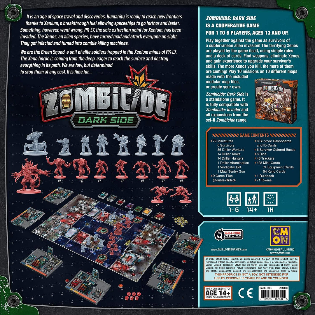 Cool Mini or Not - Dark Side: Zombicide Invader - Board Game