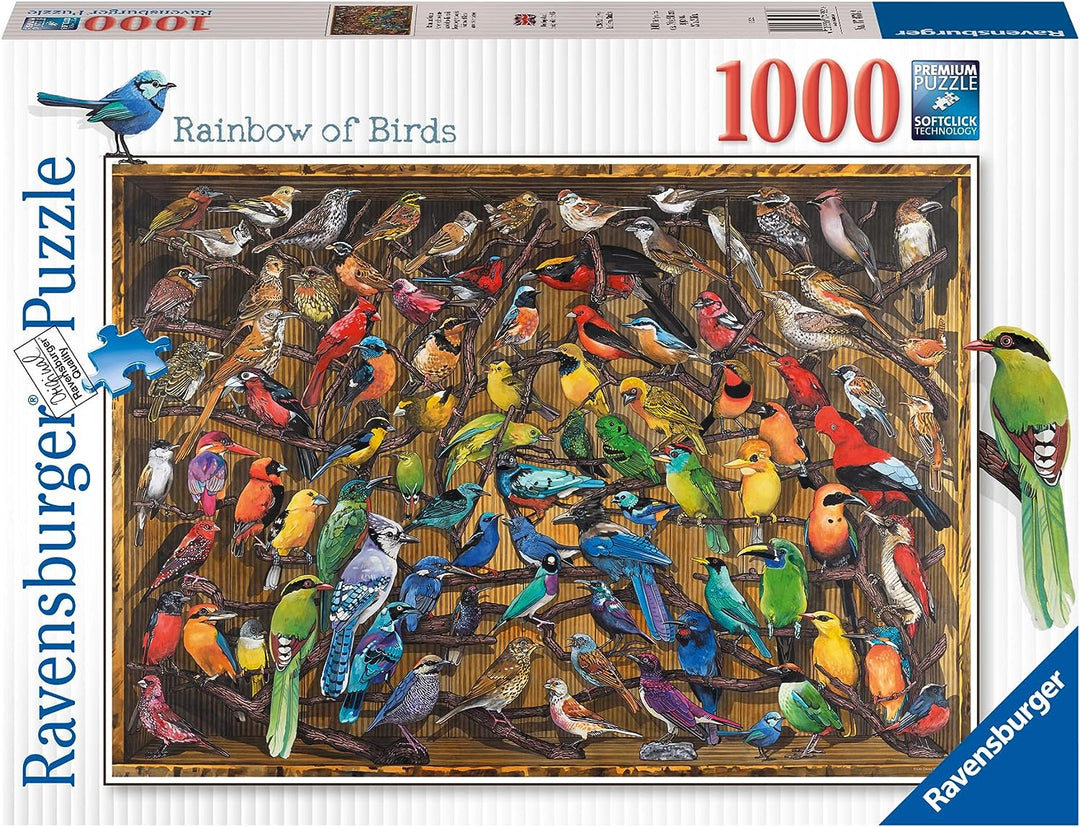 Ravensburger Rainbow of Birds 1000 Piece Jigsaw Puzzles for Adults and Kids